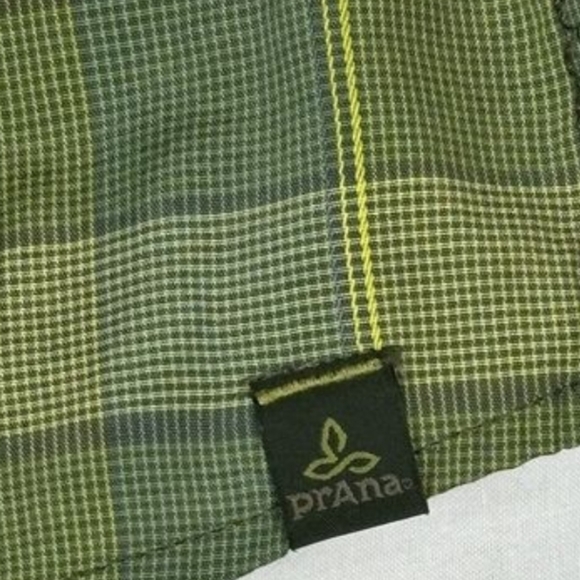 PrAna plaid button down shirt sz xl - Picture 8 of 13